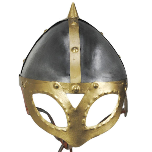 VikingHelmets.com | Viking Helmet with Spike and Mask | 190854 | front | MULTI