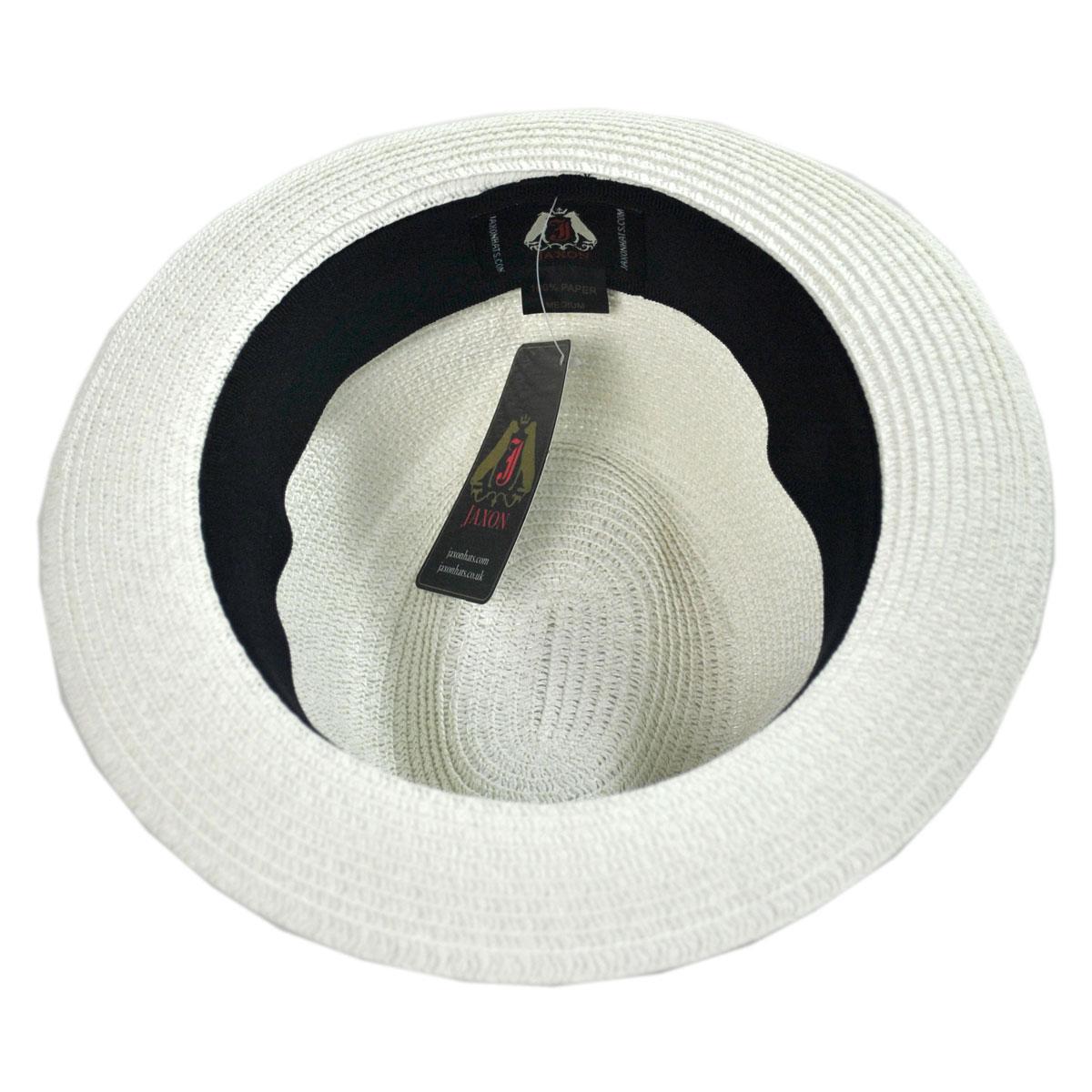 Jaxon Hats | Wholesale Toyo Straw Braid Trilby Fedora Hat B2B Pre-Pack | B2B128500 | under | WHITE
