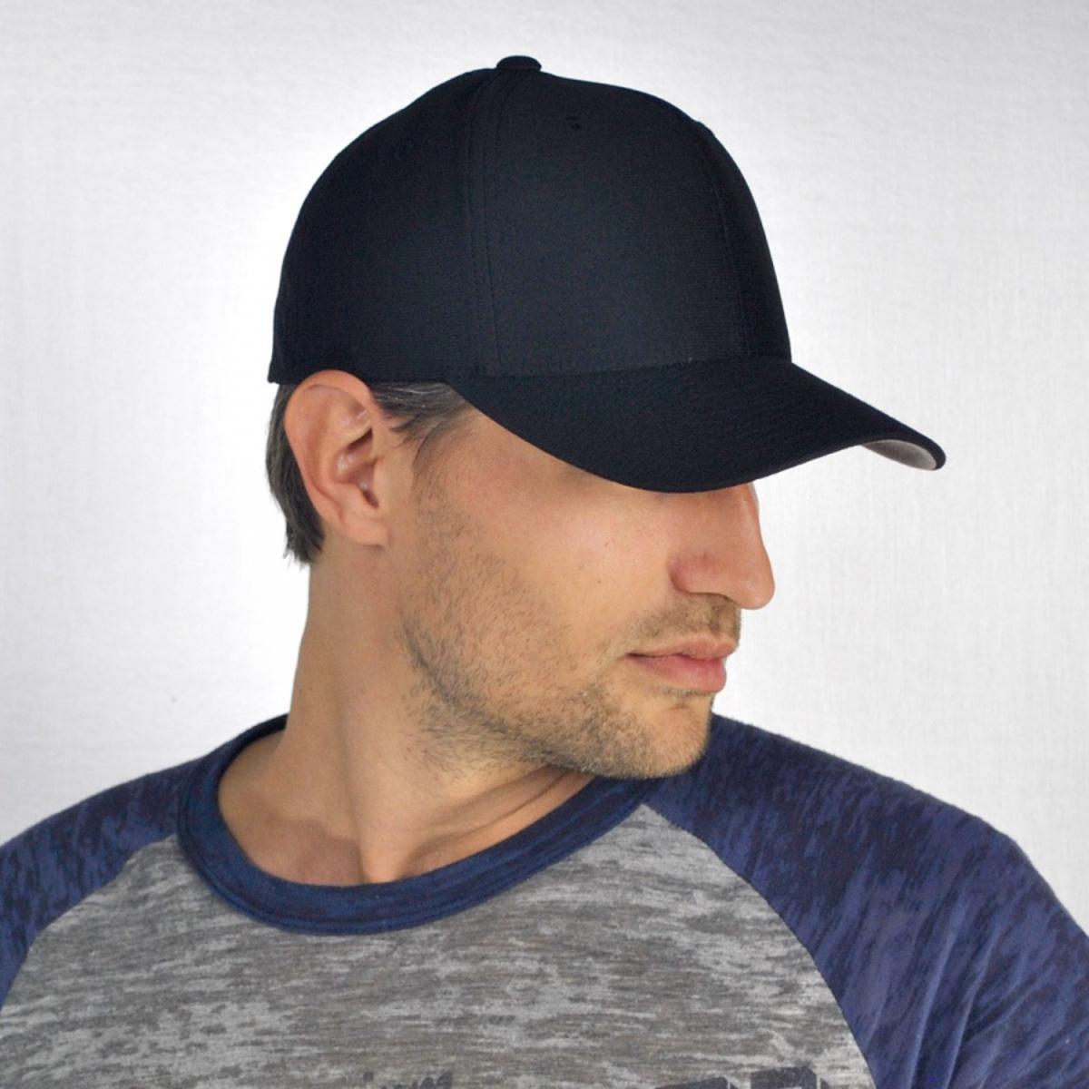 Flexfit | Cool and Dry Flexfit Fitted Baseball Cap | 221505 | lsmone | BLACK