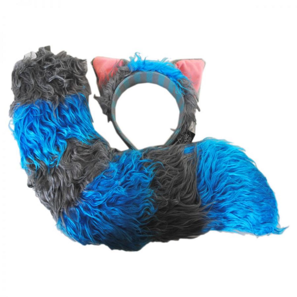 Disney | Alice in Wonderland Deluxe Cheshire Cat Ears and Tail Accessory Kit | 190423 | lead | BLUE