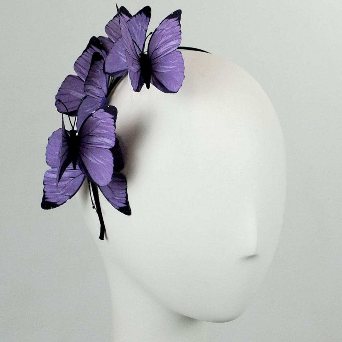 Jeanne Simmons | Butterfly Headband | 120752 | front | PURPLE