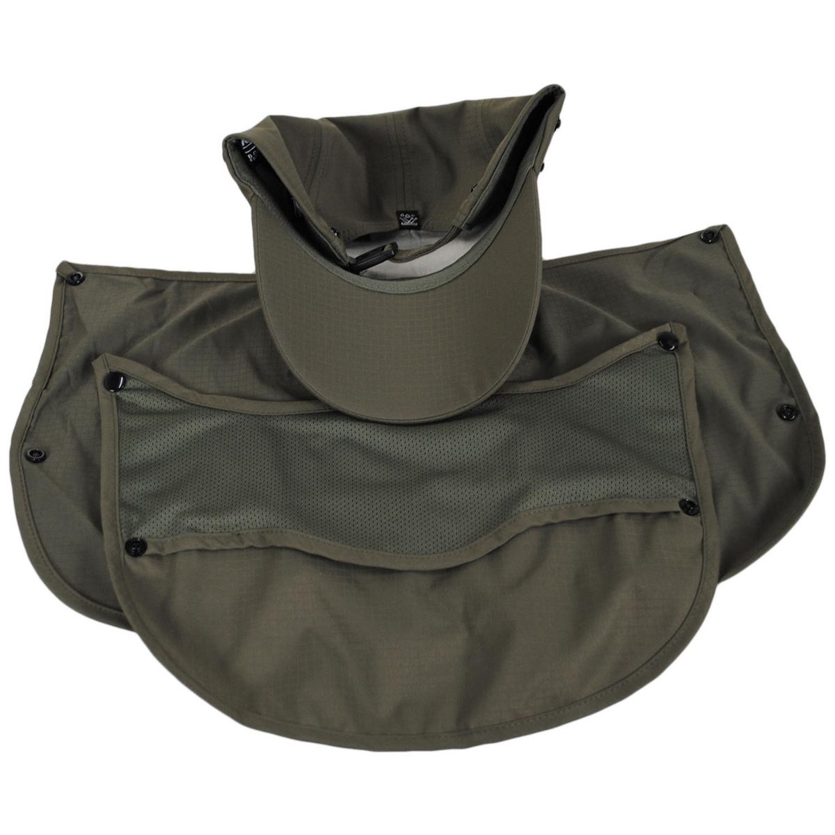 Kangol | Multi-Utility Neck-Flap Mask Strapback Baseball Cap | 201136 | under | DARK OLIVE