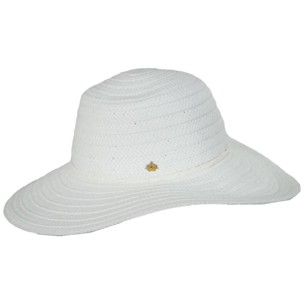 Cappelli | Perdido Toyo Braid Swinger Sun Hat | 101262 | profile | WHITE