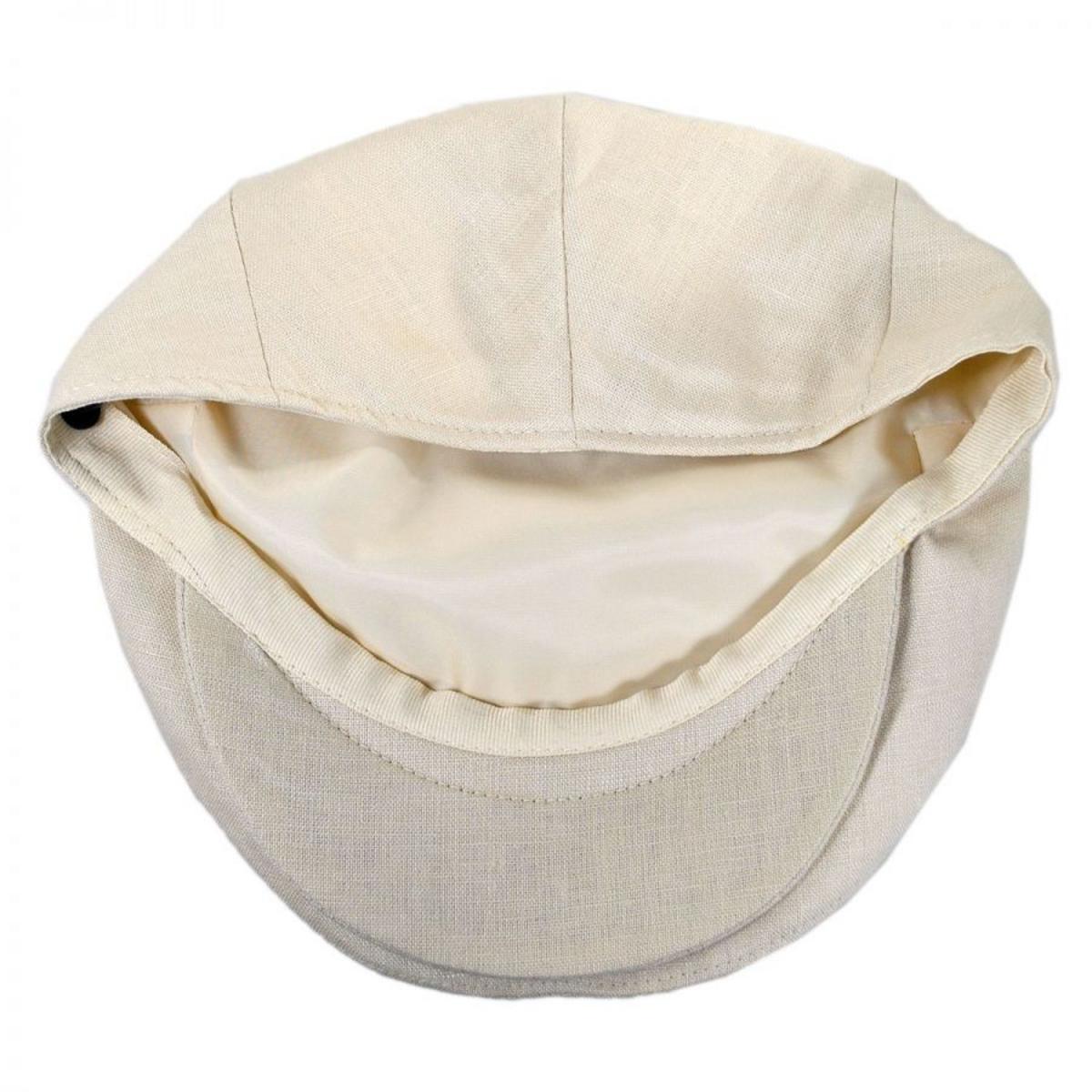Jaxon Hats | Linen and Cotton Ivy Cap | 167732 | under | NATURAL