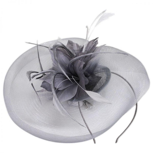 Jeanne Simmons | Campana Fascinator Hat | 120708 | lead | GREY