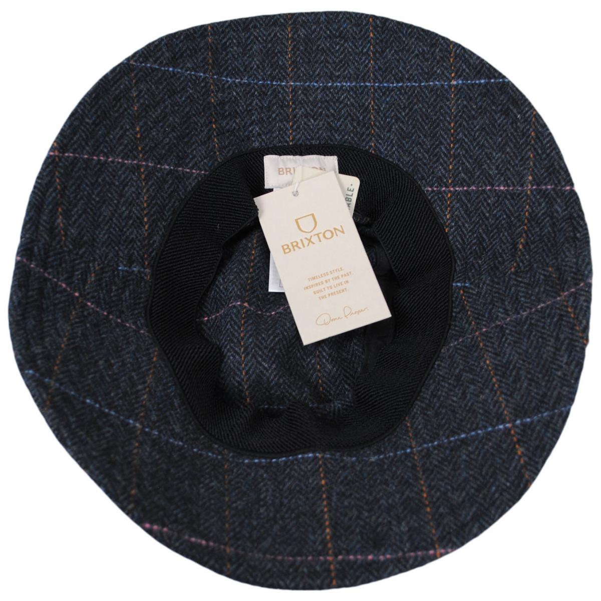 BRIXTON HATS | Whittier Tweed Packable Bucket Hat | 185550 | under | WASHED NAVY/OMBRE BLUE