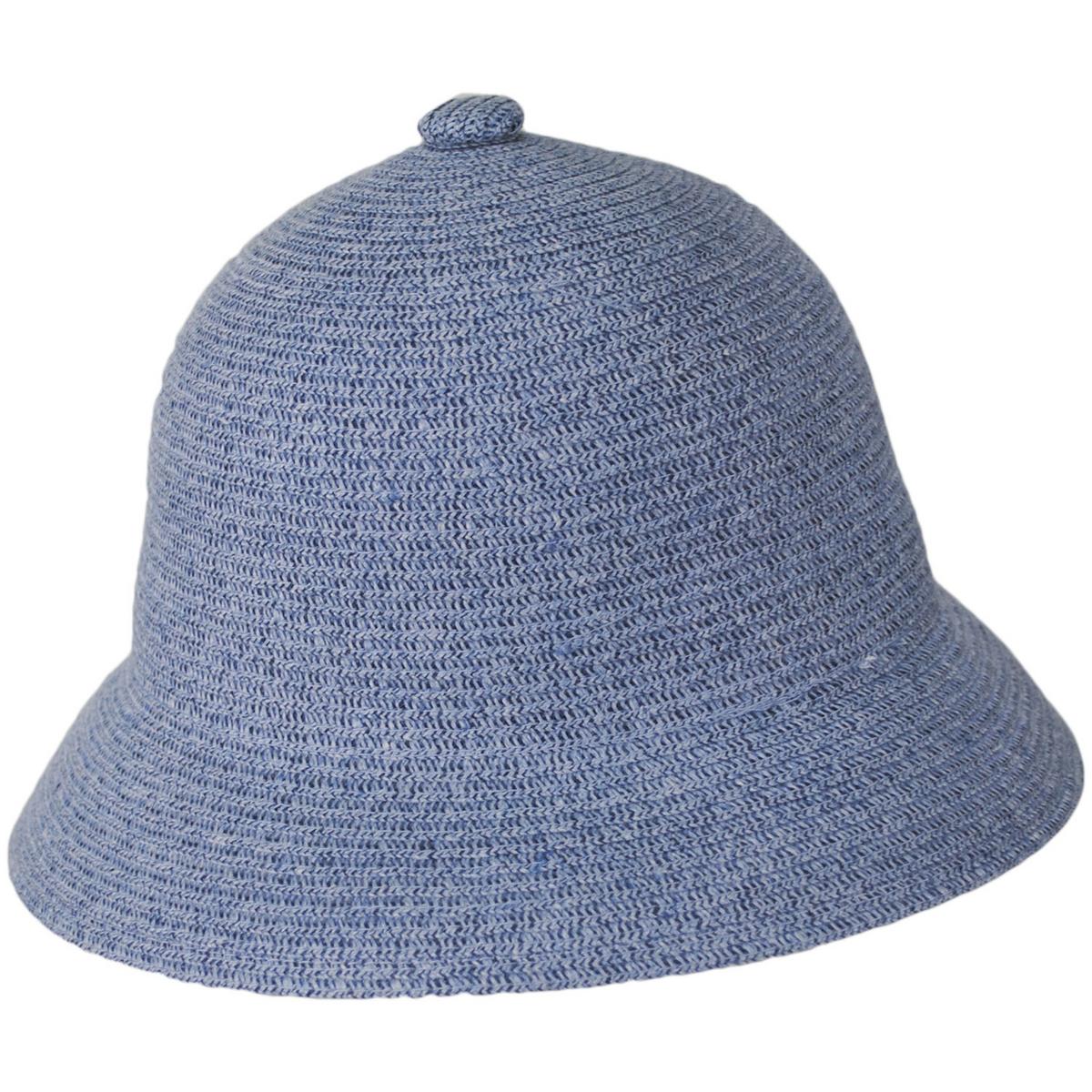 Kangol | Linen Braid Casual Bucket Hat | 185805 | profile | HEATHER DENIM BLUE