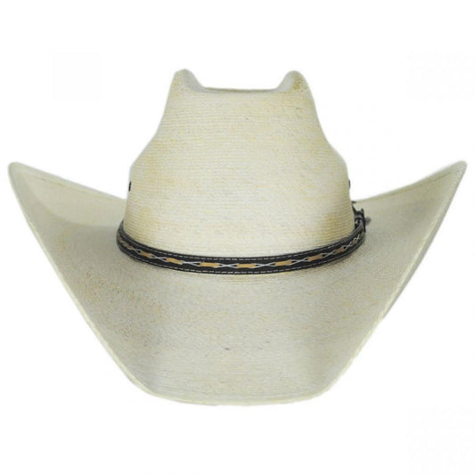 Stetson | Square Palm Leaf Straw Western Hat | 127029 | front | NATURAL