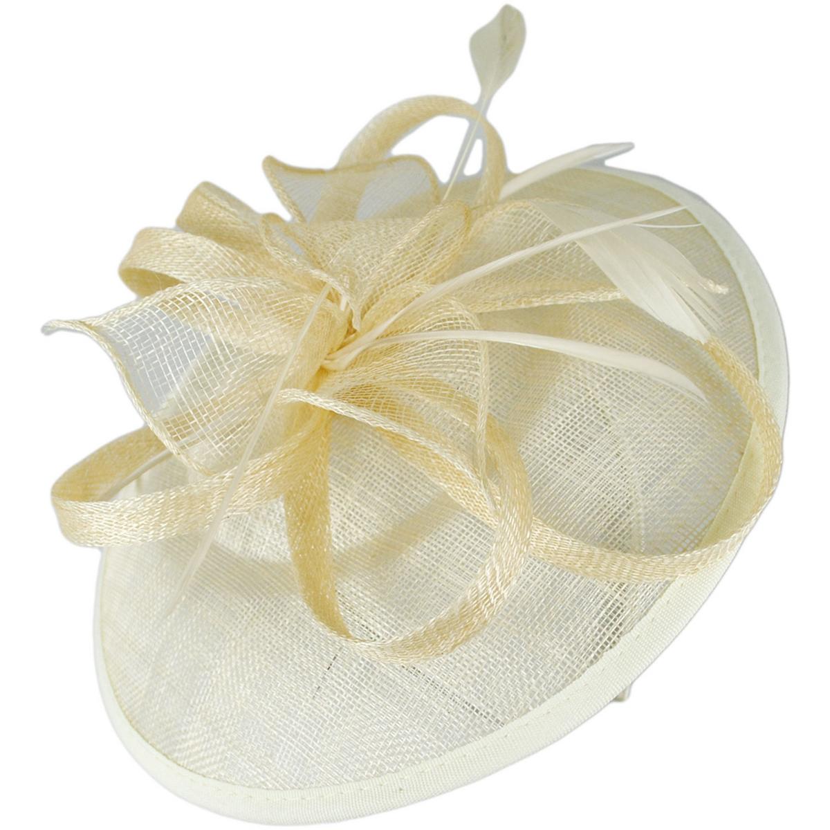 Black Fascinator with Pink Flower & Feathers