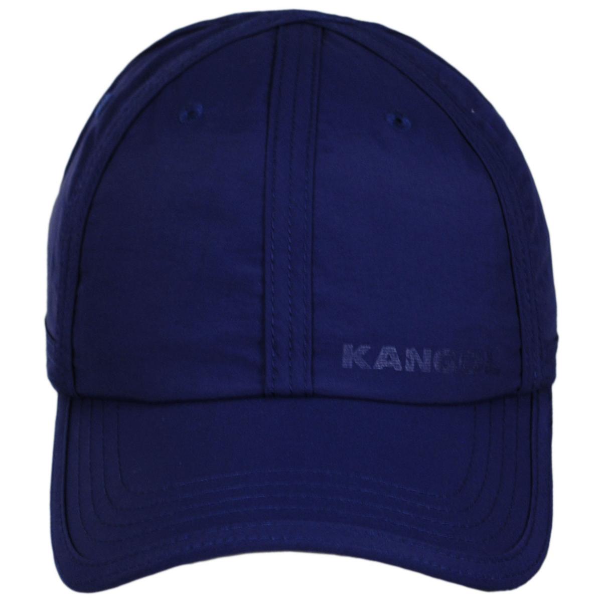 Kangol | Seams Out Nylon Fitted Baseball Cap | 201129 | front | DARK BLUE