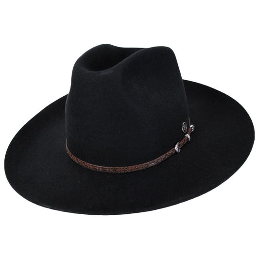 Biltmore | V.C. Smokehouse Wool Felt Western Hat | 130299 | lead | BLACK