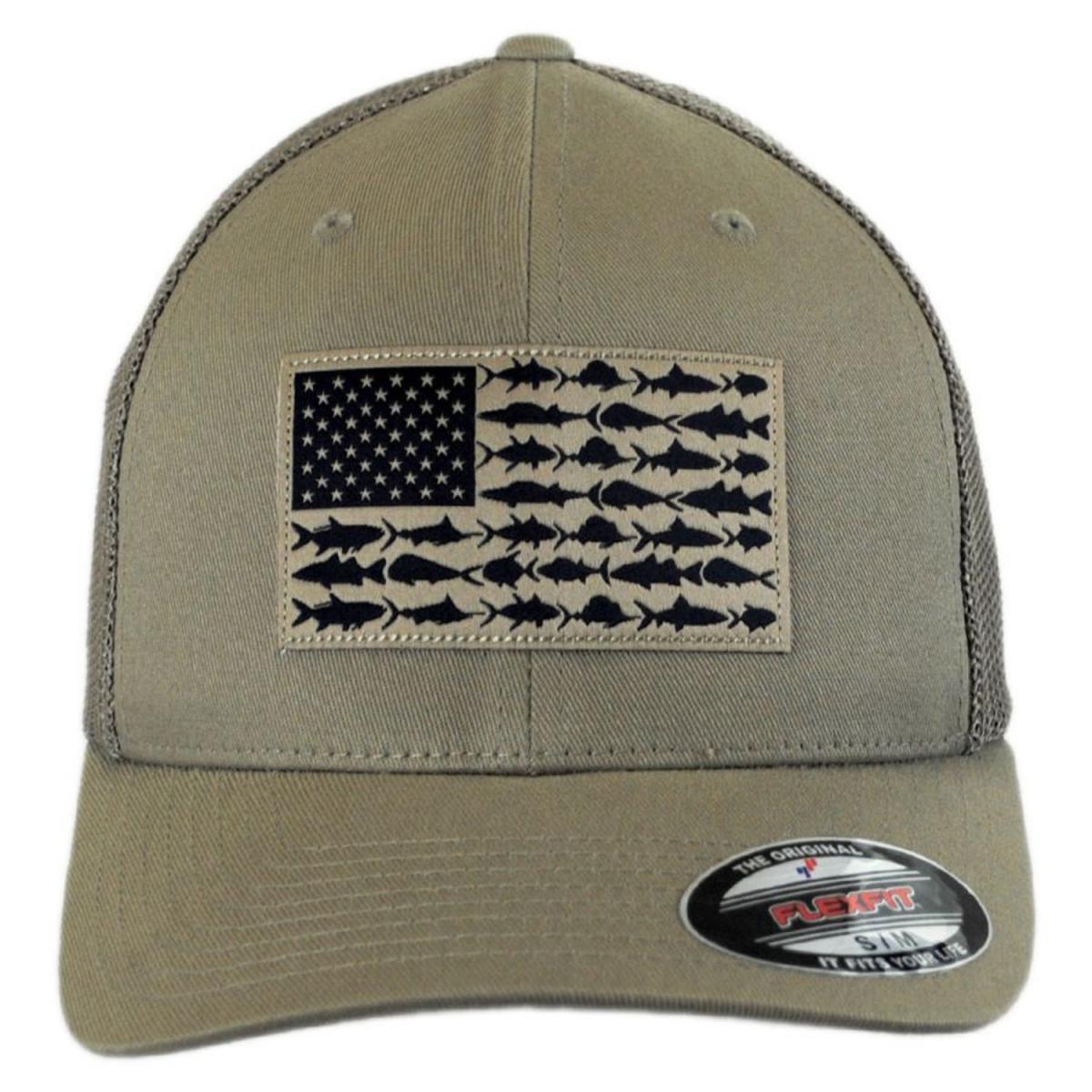 Columbia Sportswear | PFG Fish Flag Mesh Flexfit Fitted Baseball Cap | 400143 | front | TUSK