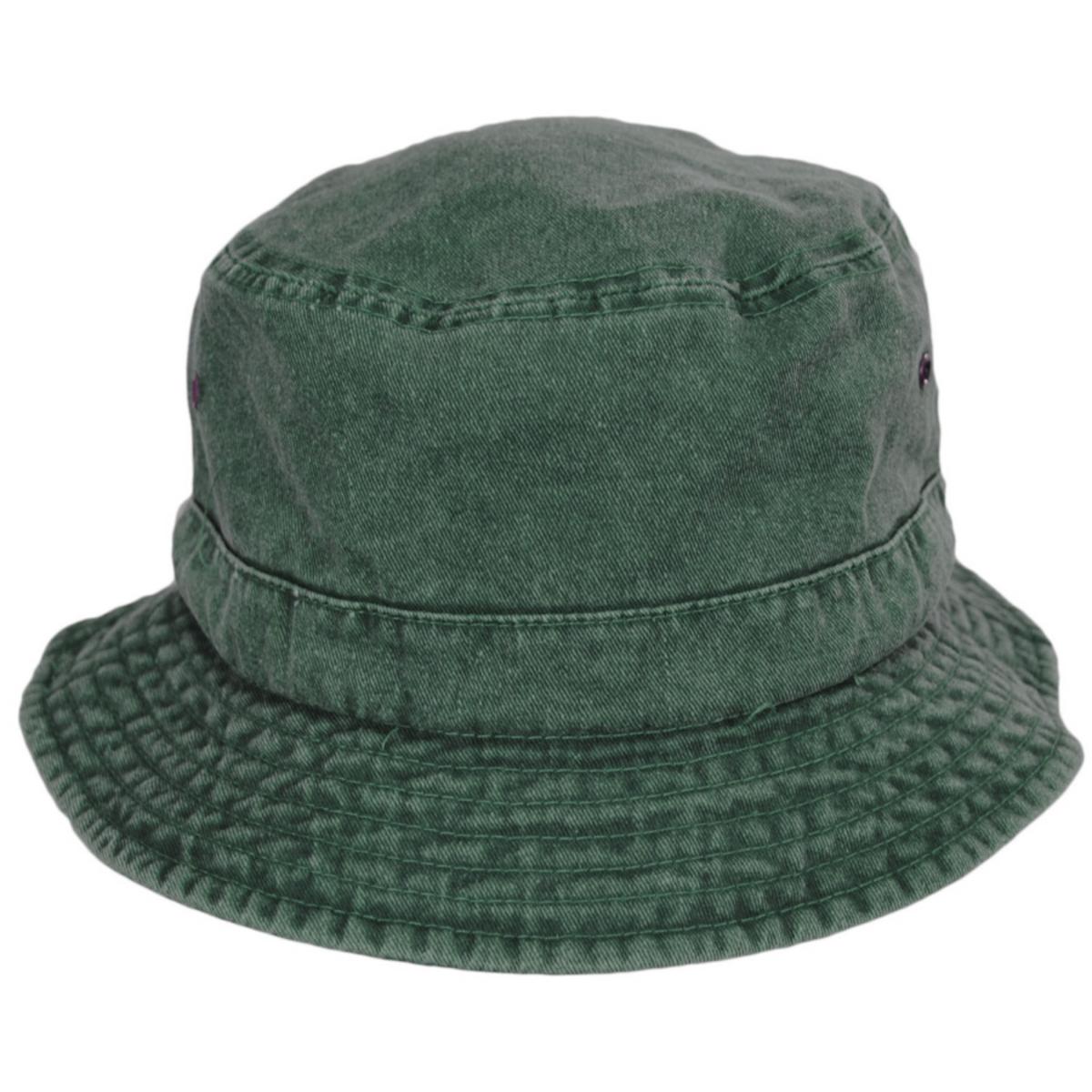 Village Hat Shop | VHS Cotton Bucket Hat | 186605 | front | OLIVE GREEN