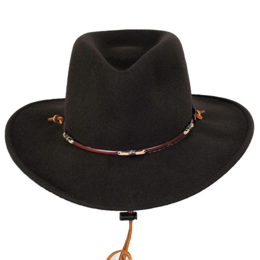 Stetson | Wildwood Crushable Wool Felt Outback Hat | 130728 | front | CORDOVA