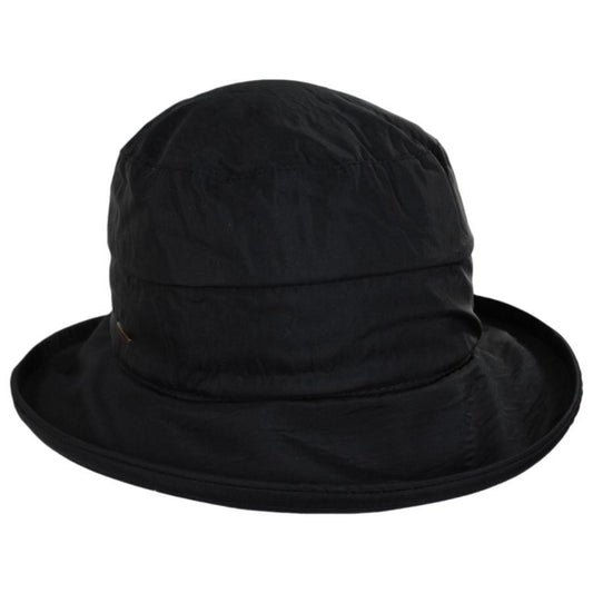 Scala | Hanover Cloche Rain Hat | 106408 | lead | BLACK