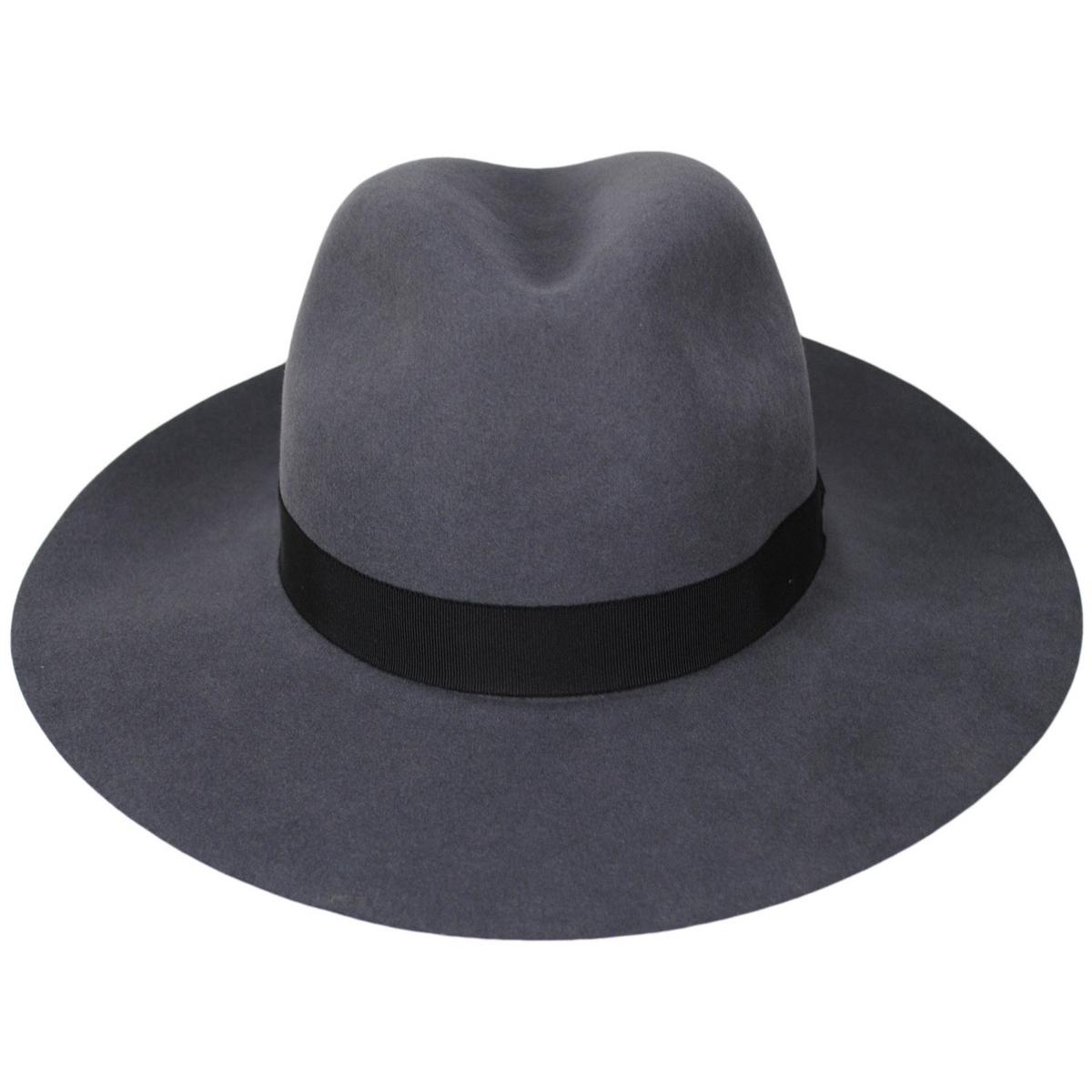 Bailey 1922 | Ralat Superior Fur Felt Fedora Hat | 130155 | front | CHARCOAL
