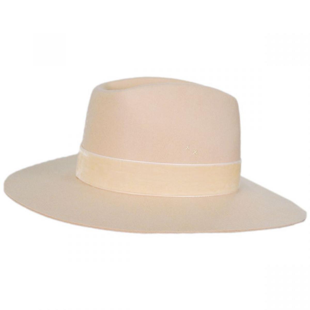 Lack of Color | Benson Tri Wool Felt Fedora Hat | 124305 | profile | BEIGE