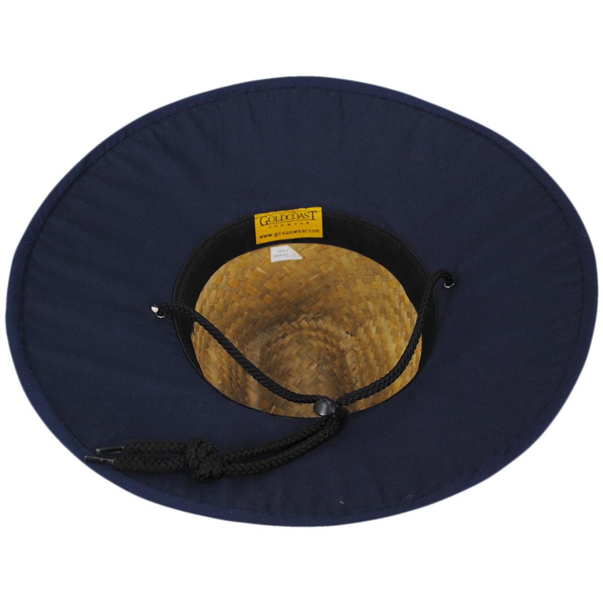 Peter Grimm | Kenny Solid Straw Lifeguard Hat | 127215 | under | NAVY