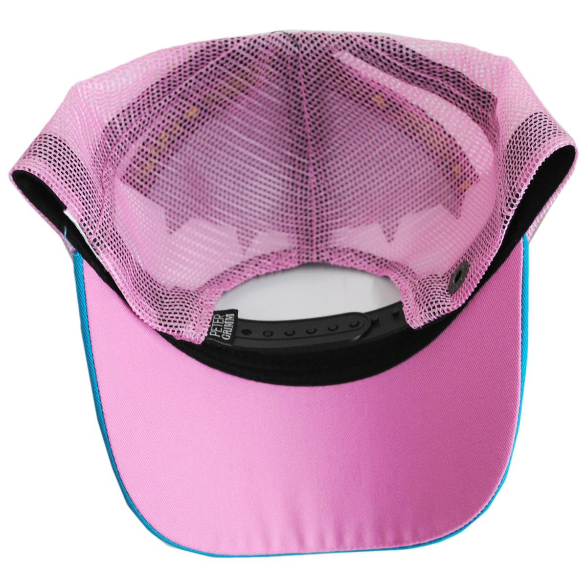 Peanuts | Lucy Mesh Trucker Snapback Baseball Cap | 201303 | under | PINK
