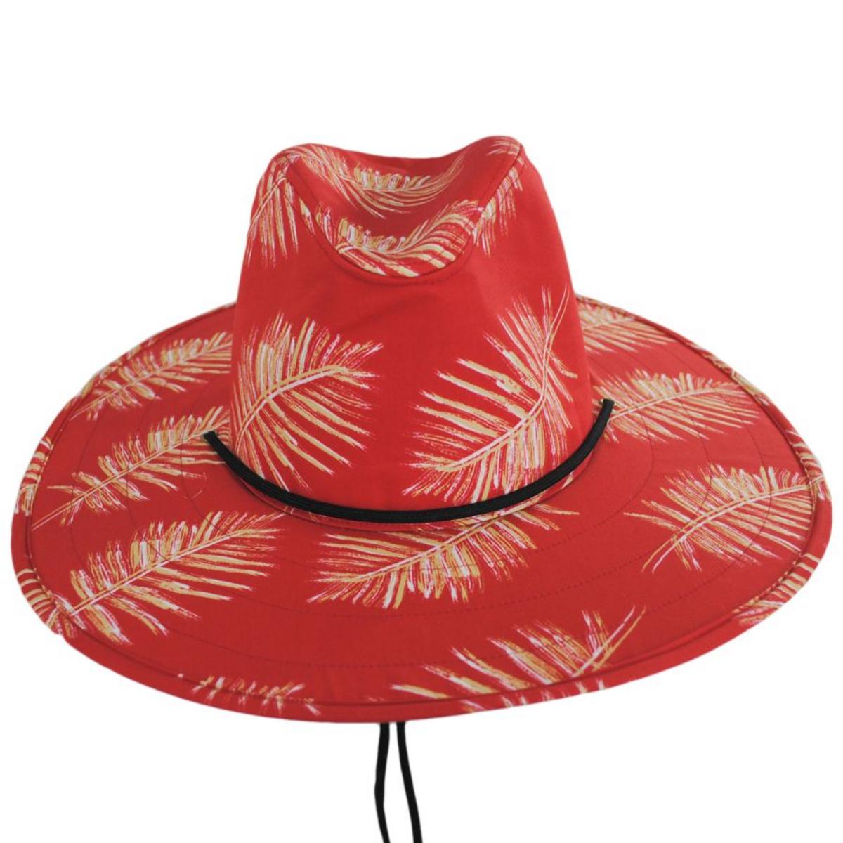 BRIXTON HATS | Field Cotton Aussie Sun Hat | 402613 | front | ALOHA RED