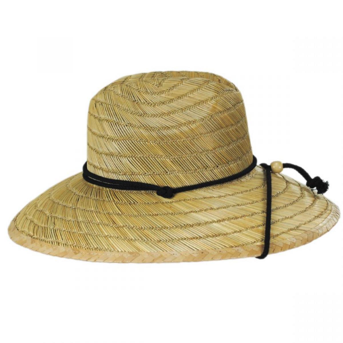 Peter Grimm | California Flag Rye Straw Lifeguard Hat | 127224 | profile | NATURAL