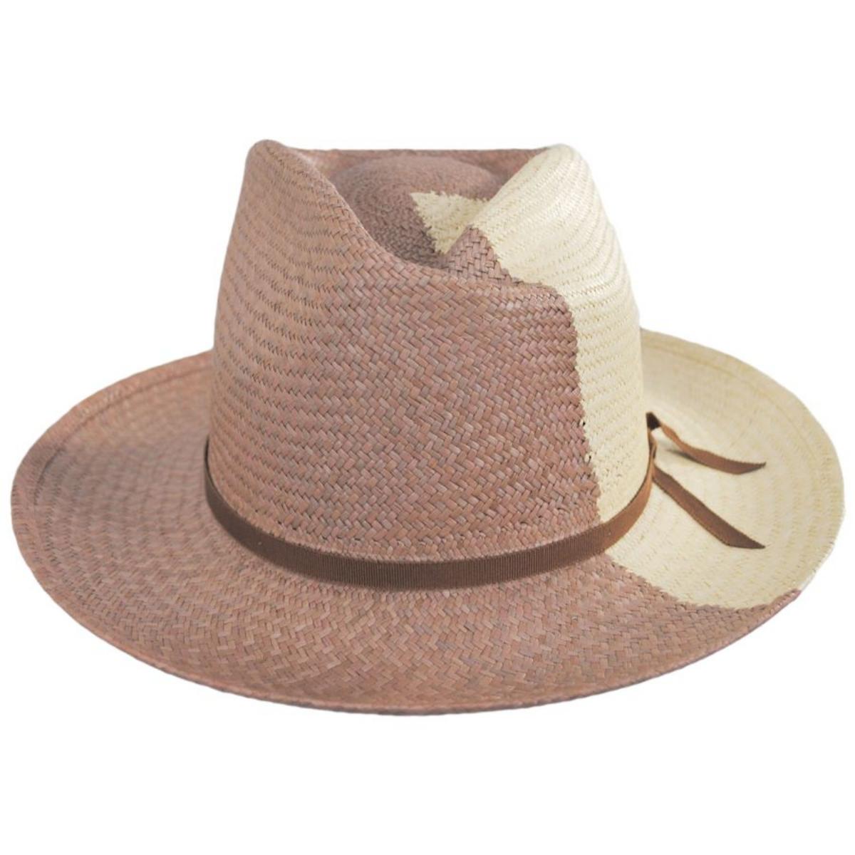Bailey 1922 | Boreal Panama Straw Fedora Hat | 127735 | front | TAWNY/NATURAL