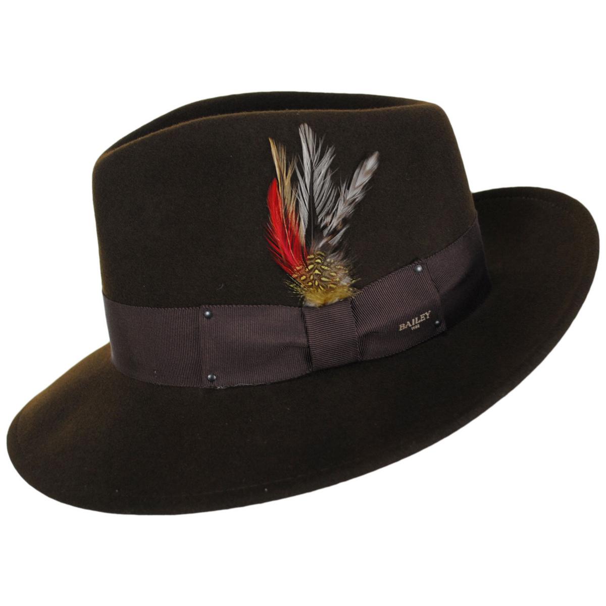 Bailey 1922 | Packable Wool LiteFelt Fedora Hat - Java Bean | 130003JB | profile | JAVA BEAN