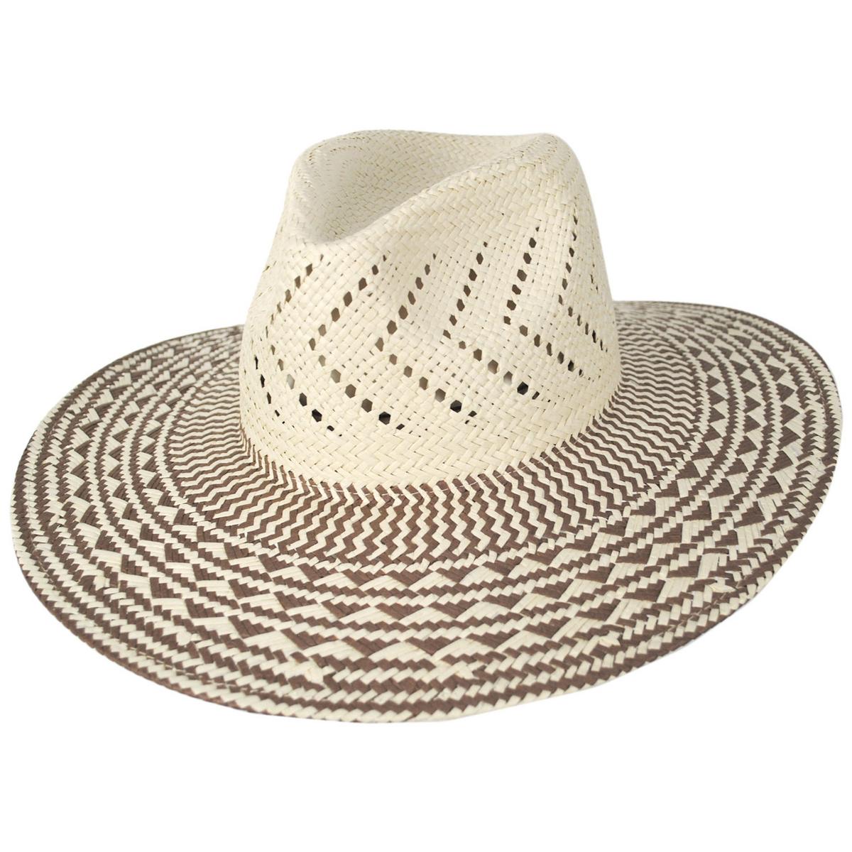 Peter Grimm | Buenos Aires Toyo Straw Fedora Hat | 105209 | lead | NATURAL/BROWN