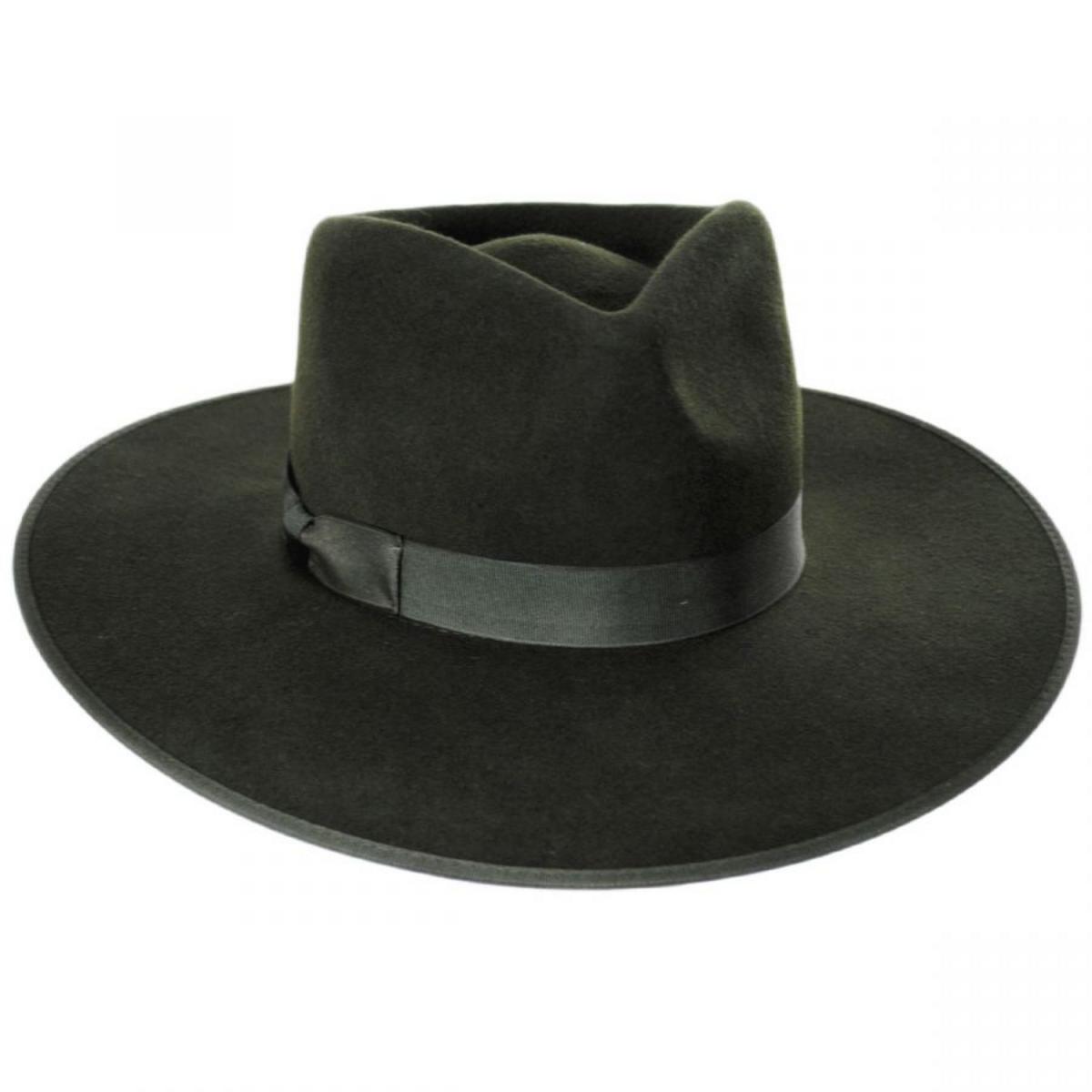 Lack of Color | Wool Felt Rancher Fedora Hat | 124303 | lead | FOREST