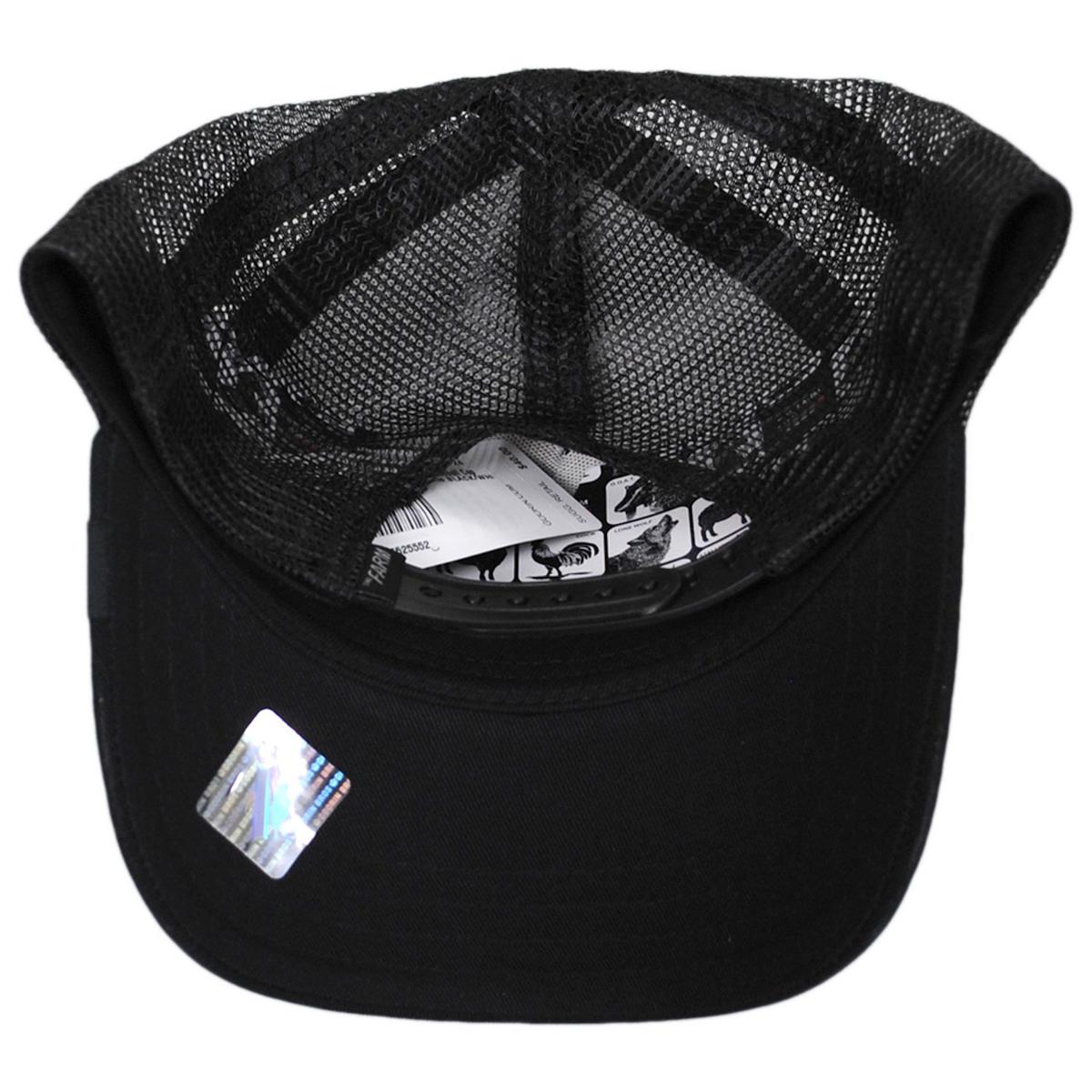 Goorin Bros | Queen Bee Mesh Trucker Snapback Baseball Cap | 200390 | under | BLACK/WHITE