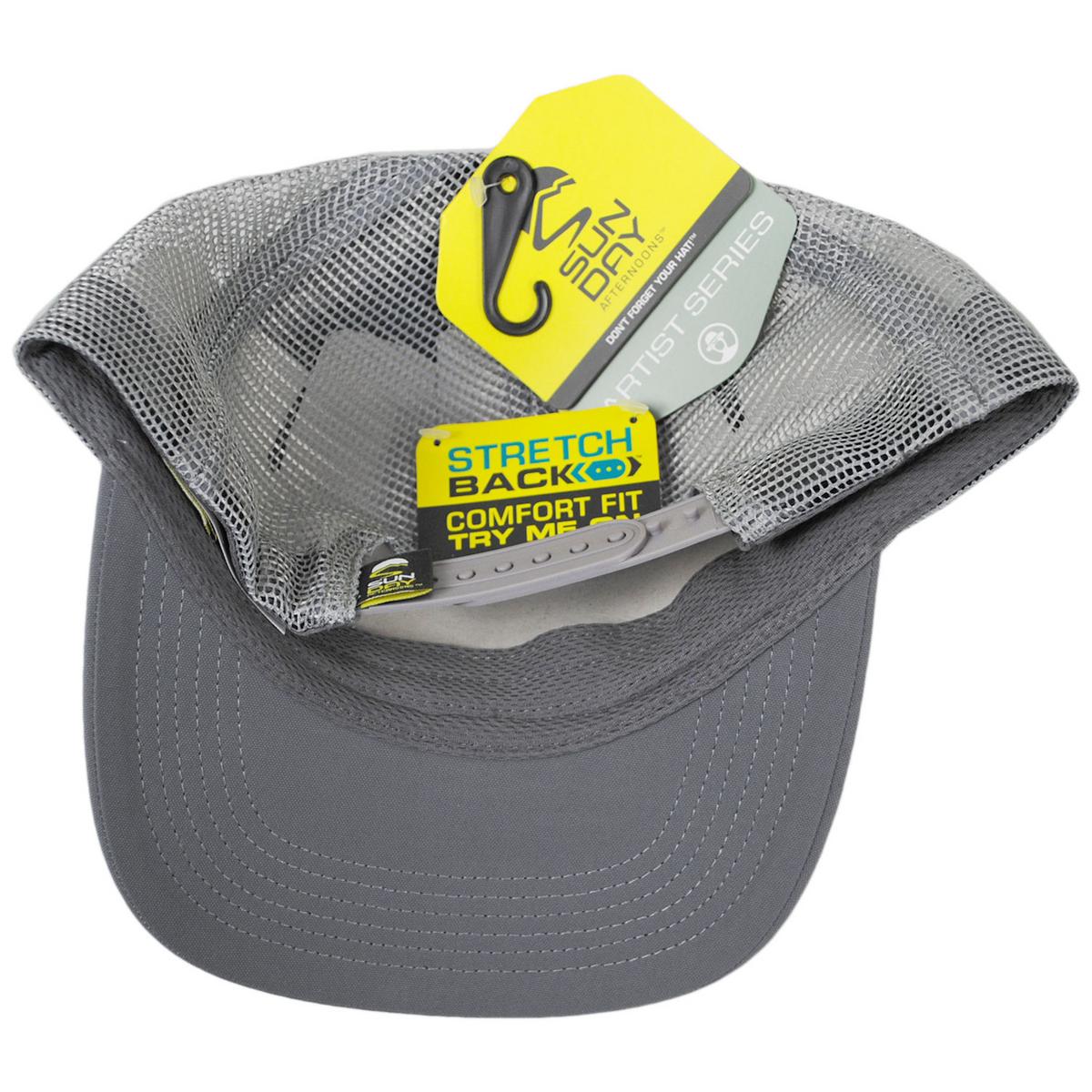 Sunday Afternoons | Golden Hour Trucker Snapback Baseball Cap | 401277 | under | GRAY
