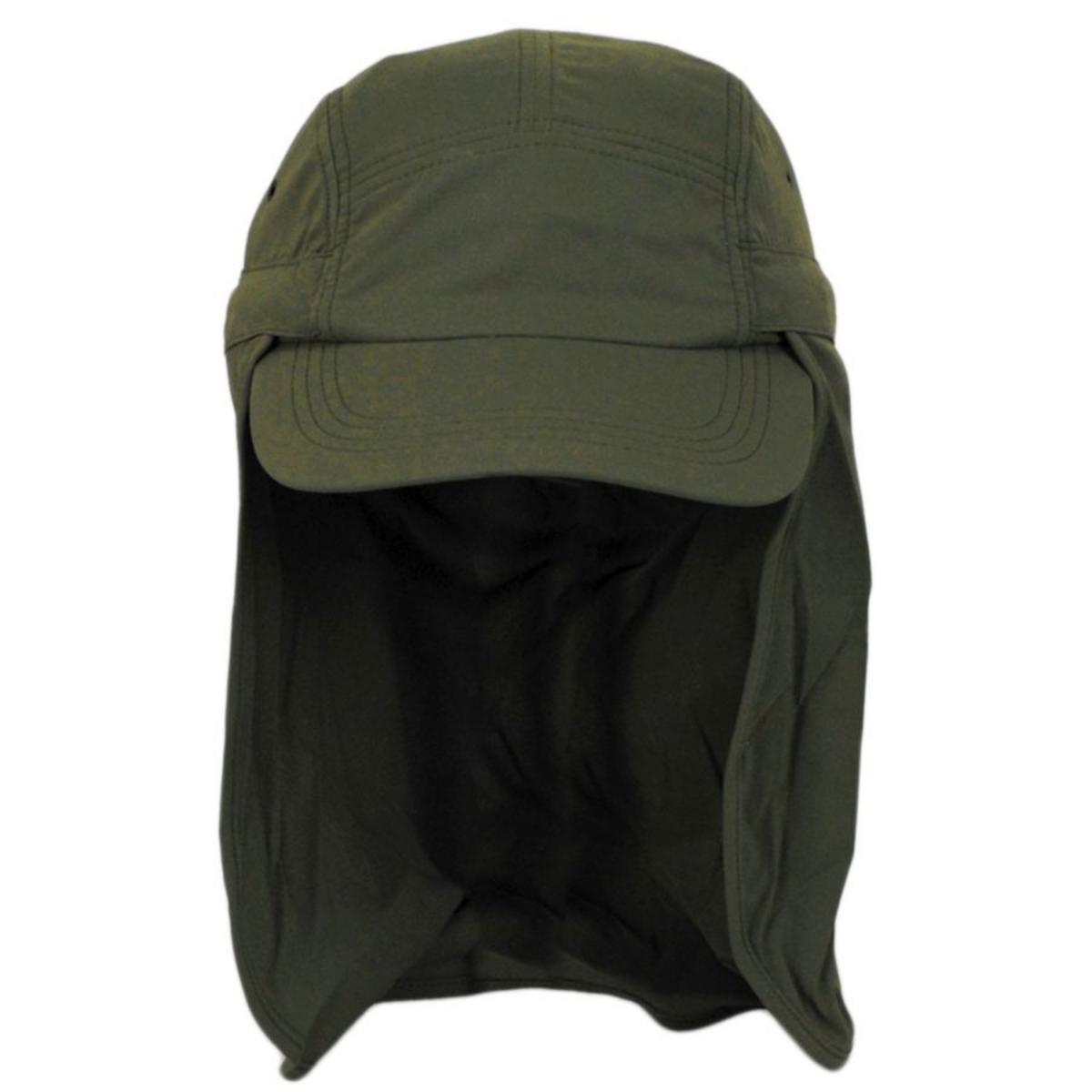 Tilley Endurables | Ultralight DWR Sunshield Neck Flap Baseball Cap | 400844 | front | OLIVE