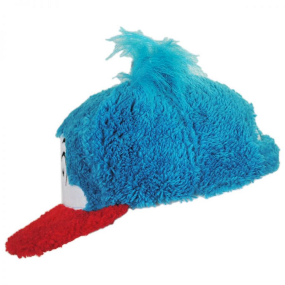 Dr. Seuss | Thing 2 Fuzzy Baseball Cap | 220808 | profile | BLUE/RED