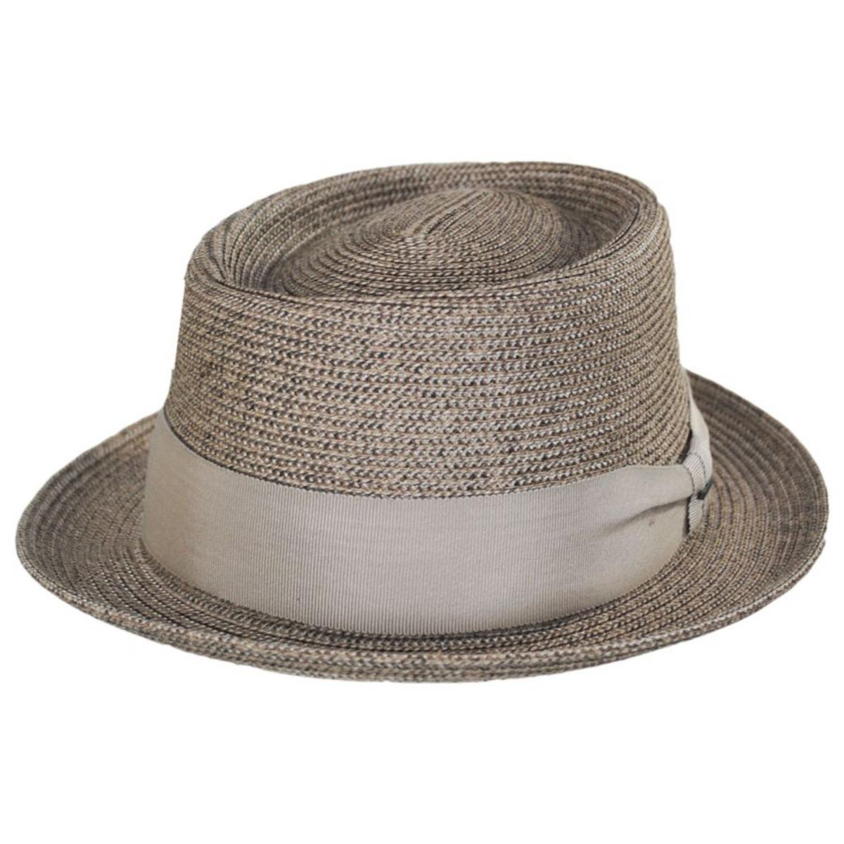 Bailey 1922 | Waits Sewn Braid Straw Pork Pie Hat | 127798 | lead | UNBLEACHED