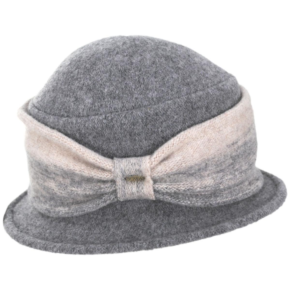 Scala | Mysaria Boiled Wool Cloche Hat | 106421 | profile | GREY