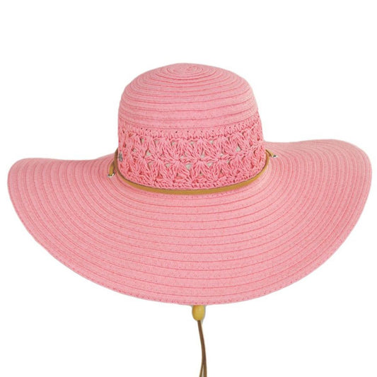 Cappelli | Mary Toyo Straw Swinger Hat | 101275 | front | CORAL