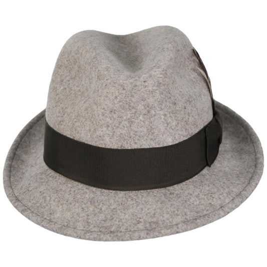 Bailey 1922 | Tino Wool LiteFelt Trilby Fedora Hat - Natural Mix | 130008FW22 | front | NATURAL MIX
