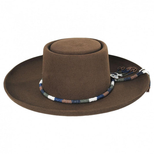 Stetson | Tellus Wool Felt Gambler Hat | 130718 | front | PECAN
