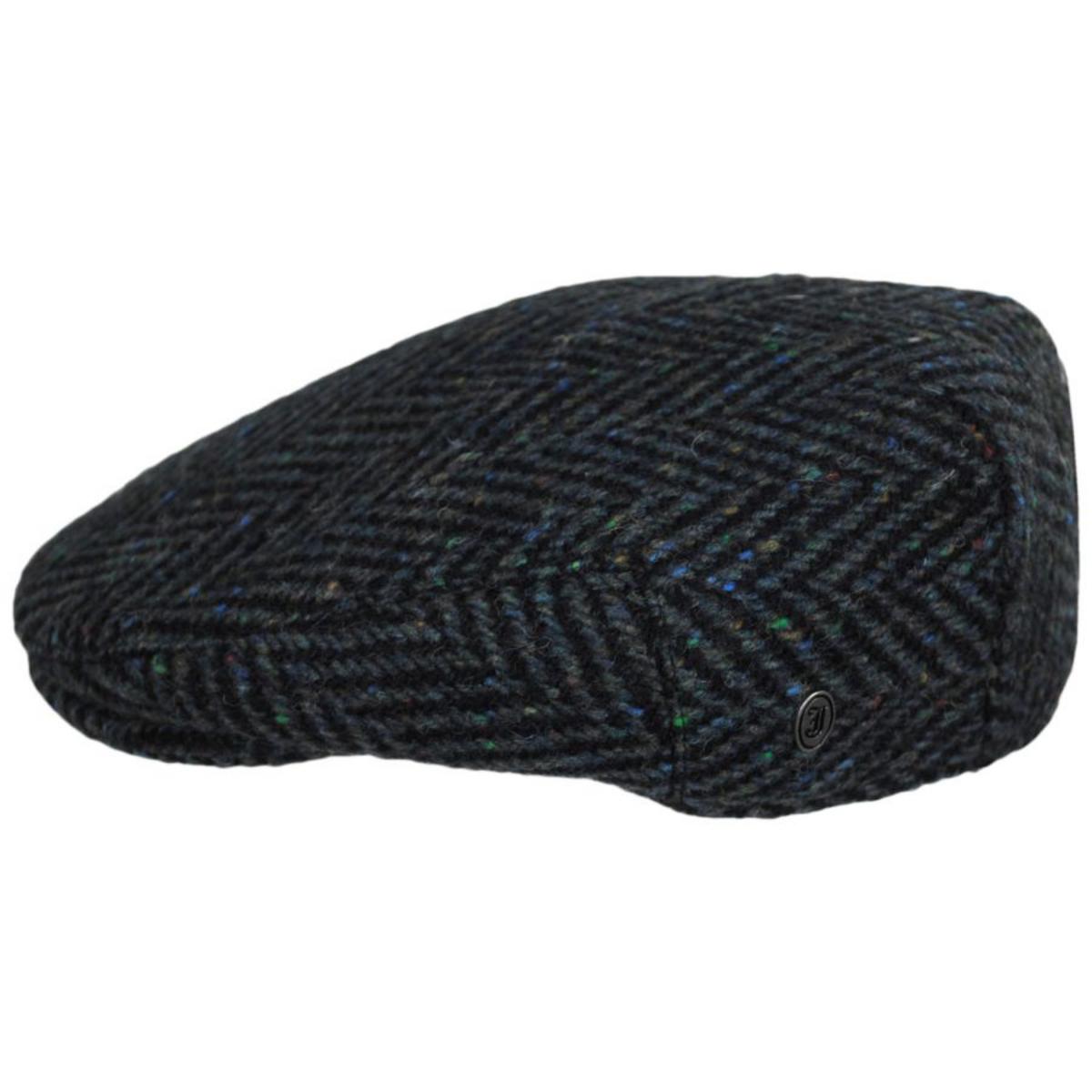 Jaxon & James | Stravalley Donegal Tweed Wool Ivy Cap | 170013 | profile | BLUE