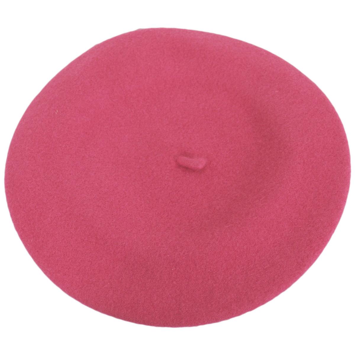 Parkhurst | Classic Wool Beret | 151124 | top | WINTER CORAL