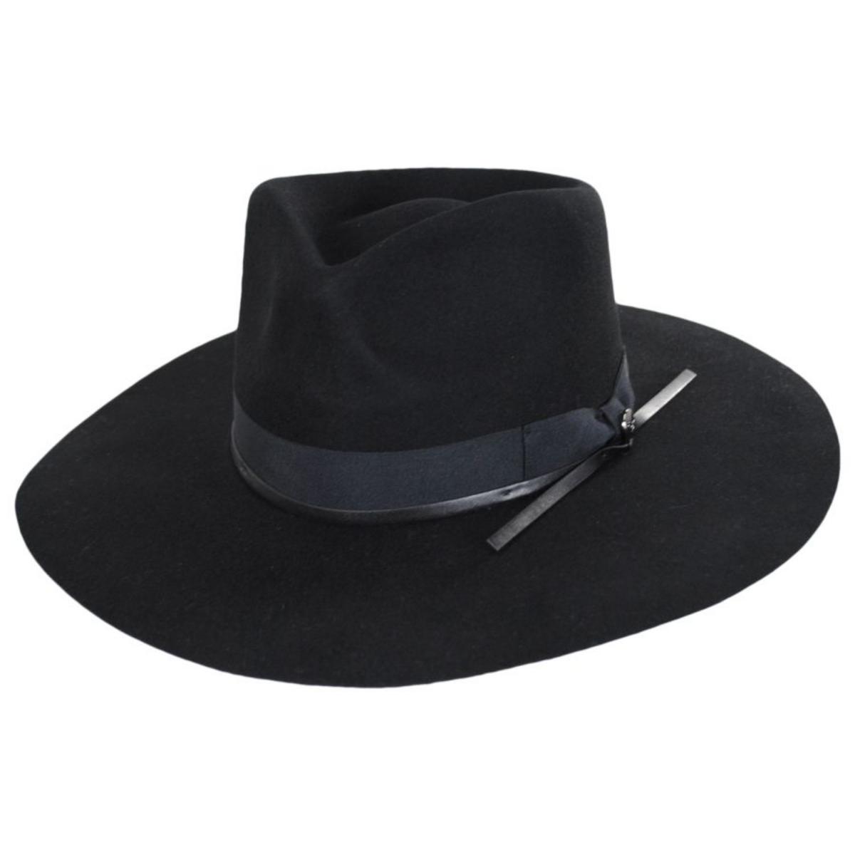 Peter Grimm | Byron Bay Wool Felt Rancher Hat | 136500 | lead | BLACK