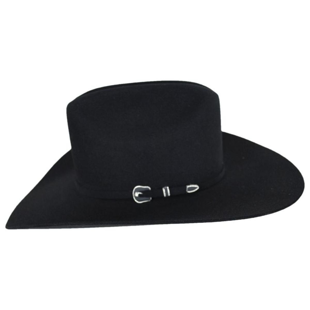 Resistol | George Strait Collection City Limits 6X Fur Felt Western Hat | 130642 | profile | BLACK