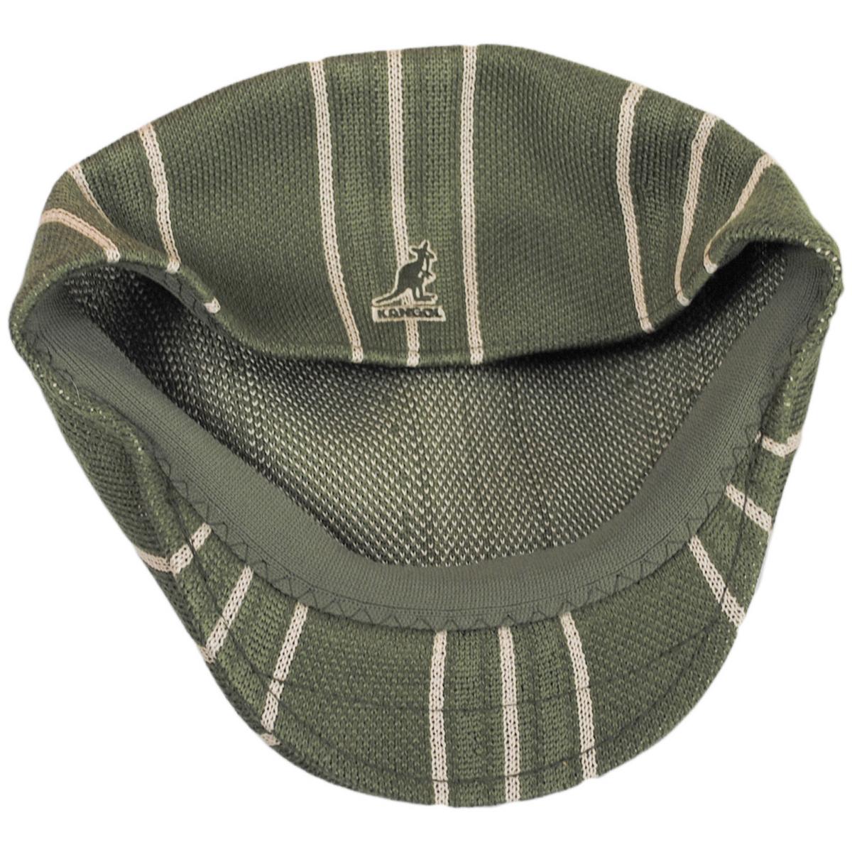 Kangol | Don Stripe 507 Knit Ivy Cap | 161029 | under | SEA KELP