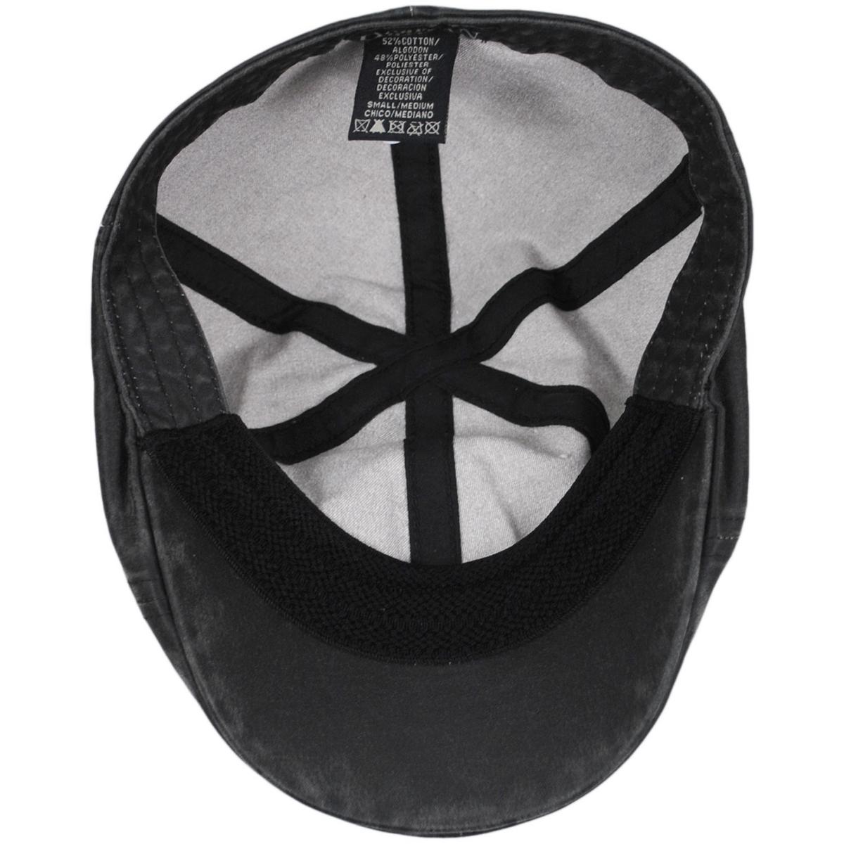Dorfman Pacific | Grommet Weathered Cotton Duckbill Ivy Cap | 160179 | under | BLACK