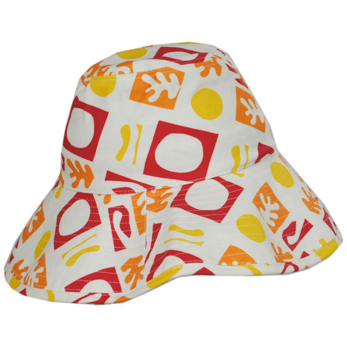 Lack of Color | Holiday Retro Cotton Bucket Hat - White/Red | 187302 | profile | SUN