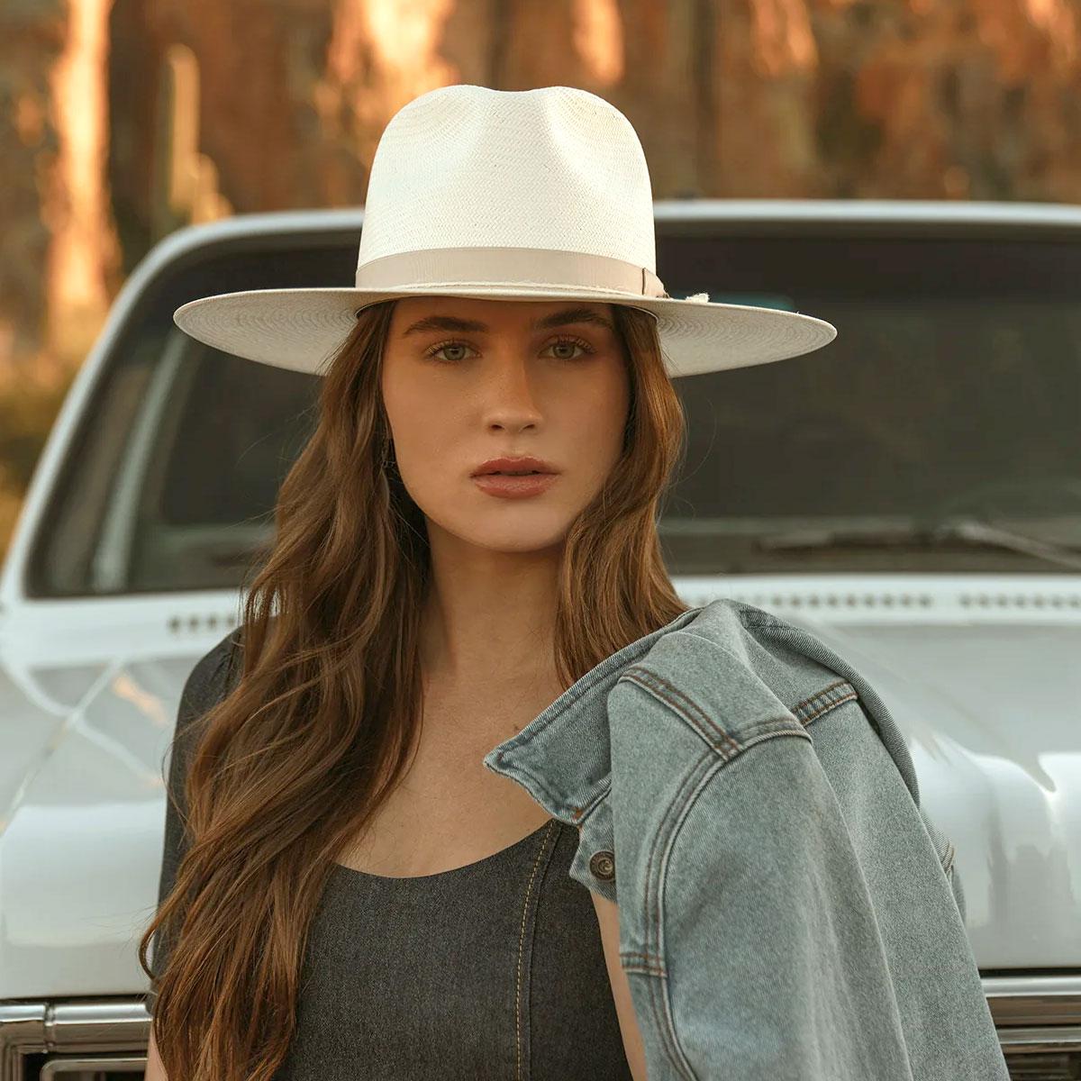 Stetson | JW Marshall Shantung Straw Western Hat | 127017 | lsfone | NATURAL