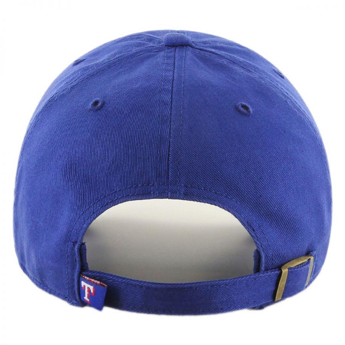 47 Brand | Texas Rangers MLB Clean Up Strapback Baseball Cap Dad Hat | 203441 | front | ROYAL