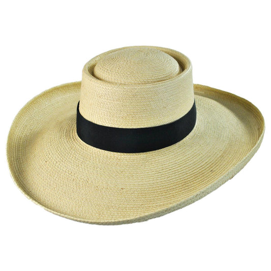 SunBody Hats | Sam Houston Planter Guatemalan Palm Leaf Straw Hat | 128202 | lead | NATURAL