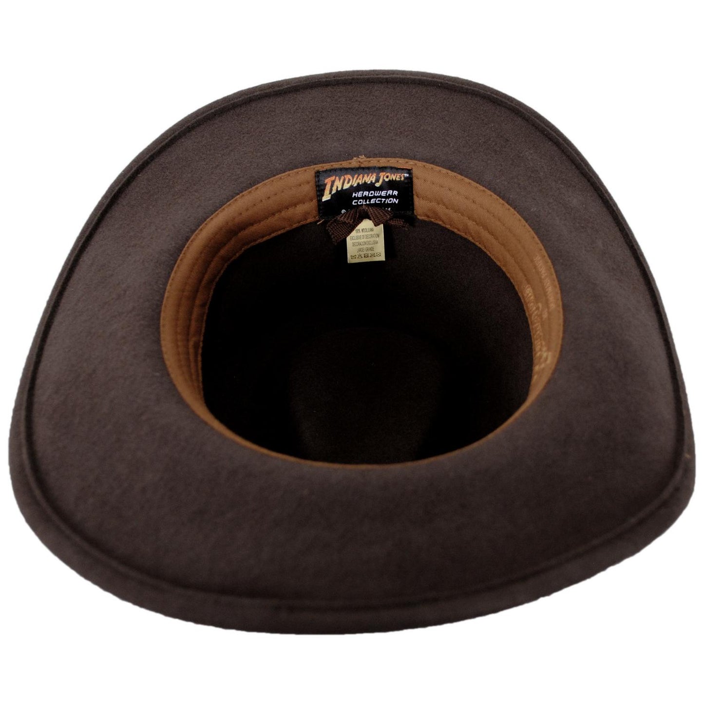 Indiana Jones | Officially Licensed Wool Felt Outback Hat | 130449 | under | BROWN