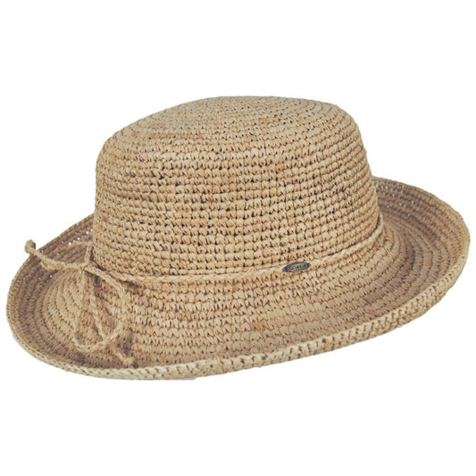 Scala | Twisted Raffia Straw Boater Hat | 101415 | profile | NATURAL